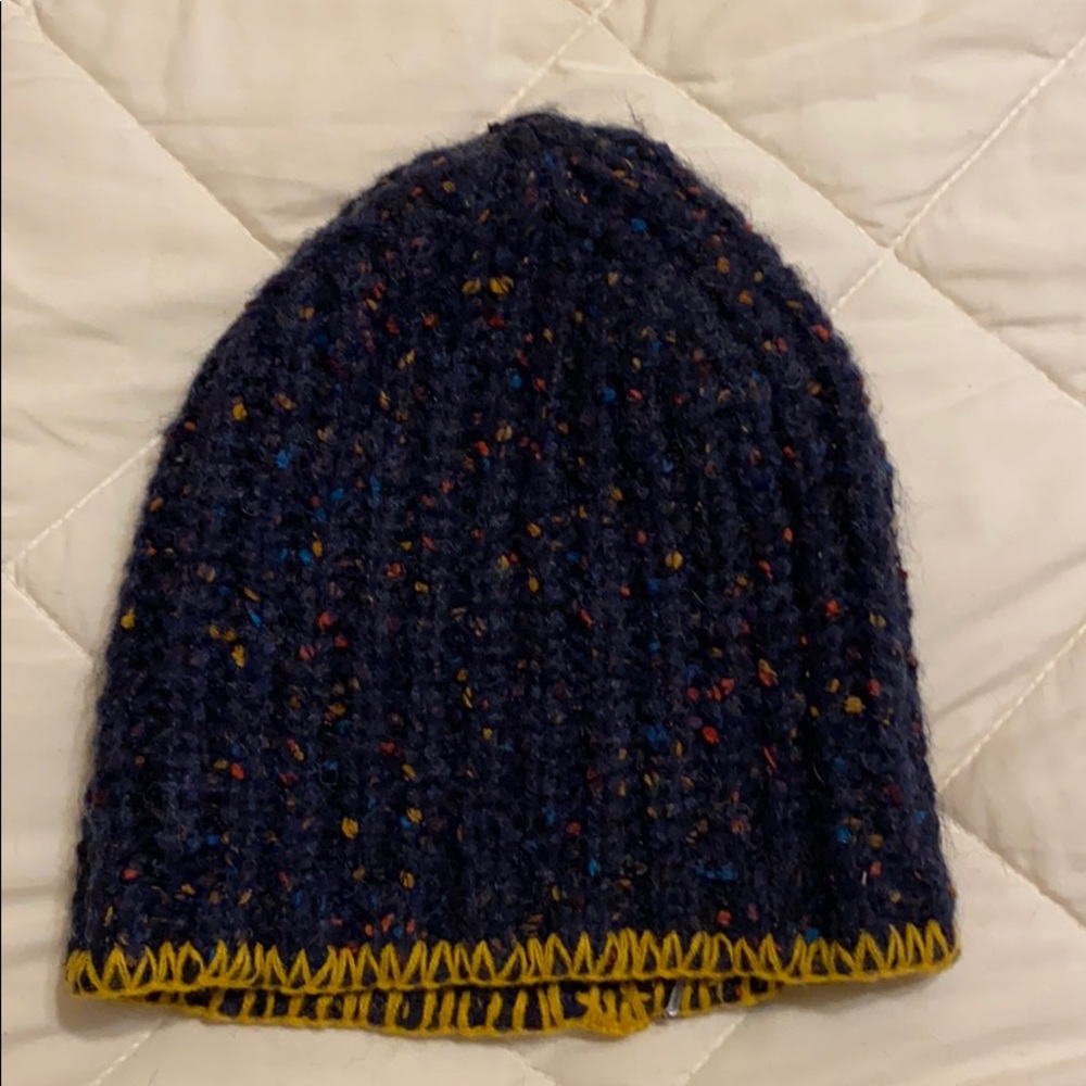 NWOT FP Navy Speckled Knit Hat